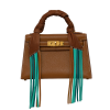 MINI CAMEL SISSI WITH TURQUOISE TASSELS